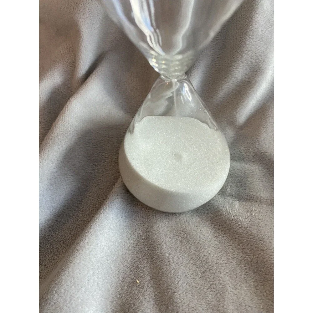 hour glass white sand timer 30 minutes excellent condition